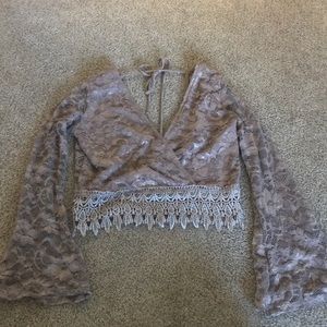 Lace crop top